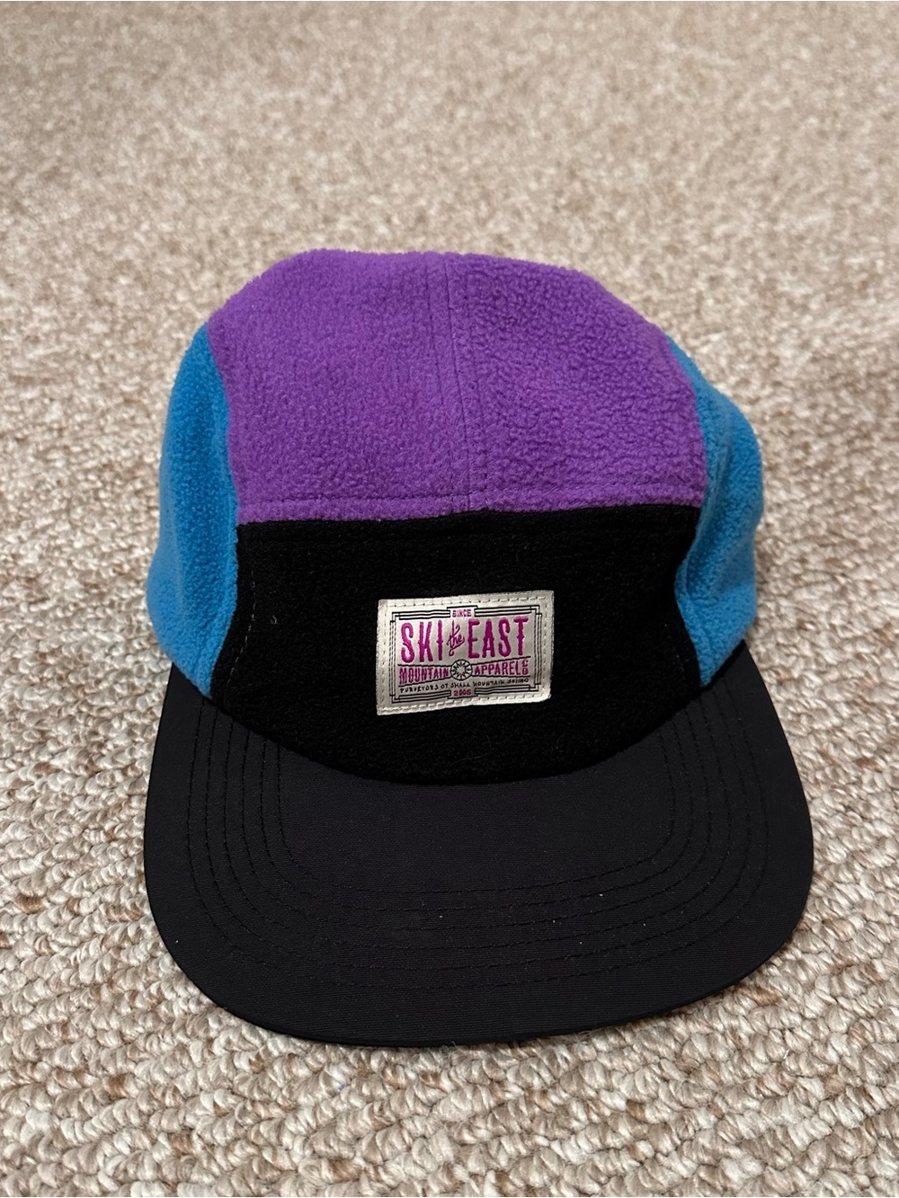 Ski The East Colorblock Fleece 5-Panel Hat